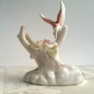 VINTAGE K&#39;s Collection/Glossy Beautiful PORCELAIN HUMMINGBIRD Figurine/Collectable