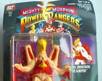 VINTAGE MIGHTY MORPHIN Power Rangers/Evil Space Aliens/Missile Launching Pete & Repeat/1994/Bandai #2331
