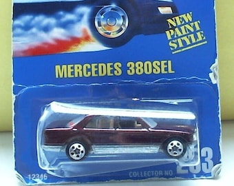 VINTAGE Hot Wheels MERCEDES 380SEL Hot Wheels Die Cast Metal Model Car/Collector No. 253/MATTEL