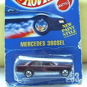 VINTAGE Hot Wheels MERCEDES 380SEL Hot Wheels Die Cast Metal Model Car/Collector No. 253/MATTEL