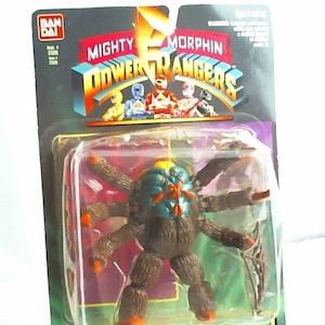 VINTAGE MIGHTY MORPHIN Power Rangers/Evil Space Aliens/Snatch Attack Spidertron/1994/Bandai #2328