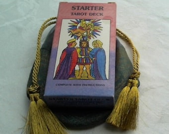 Vintage 1980s Divination Marseille Tarot Deck, Antique Tarot