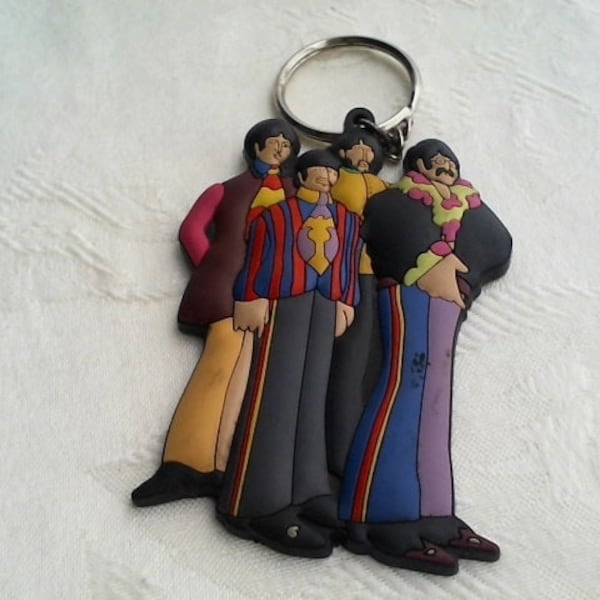 Collectible The Beatles Yellow Submarine Rubber Keyring/Keychain/Subafilms Ltd/ K-1067/The Beatles Memorabilia/Collectible/Rare Find