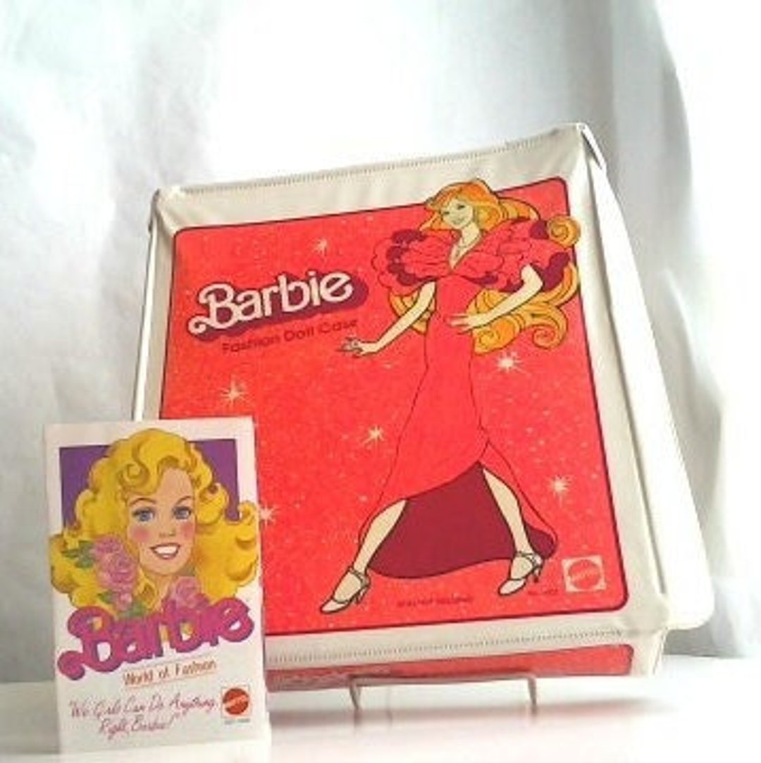 Vintage Mattel Barbie Fashion Doll Case and Barbie World of Fashion