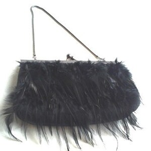 Vintage Feather Bag - Etsy
