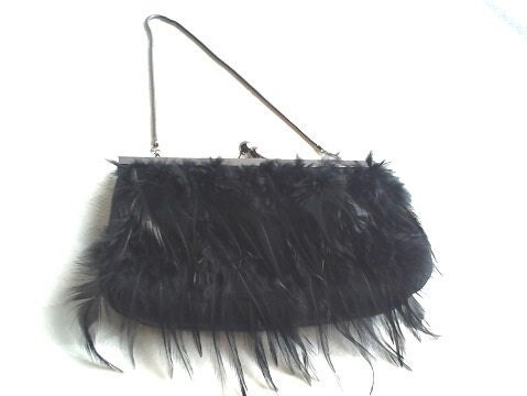 Shop Black Feather Purse