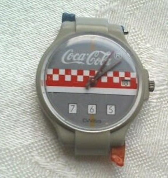 Vintage COKE Coca Cola Reloj de pulsera de cuarzo raro Hecho en Suiza Unisex 70s Resistente al agua Coleccionable Etsy Mexico