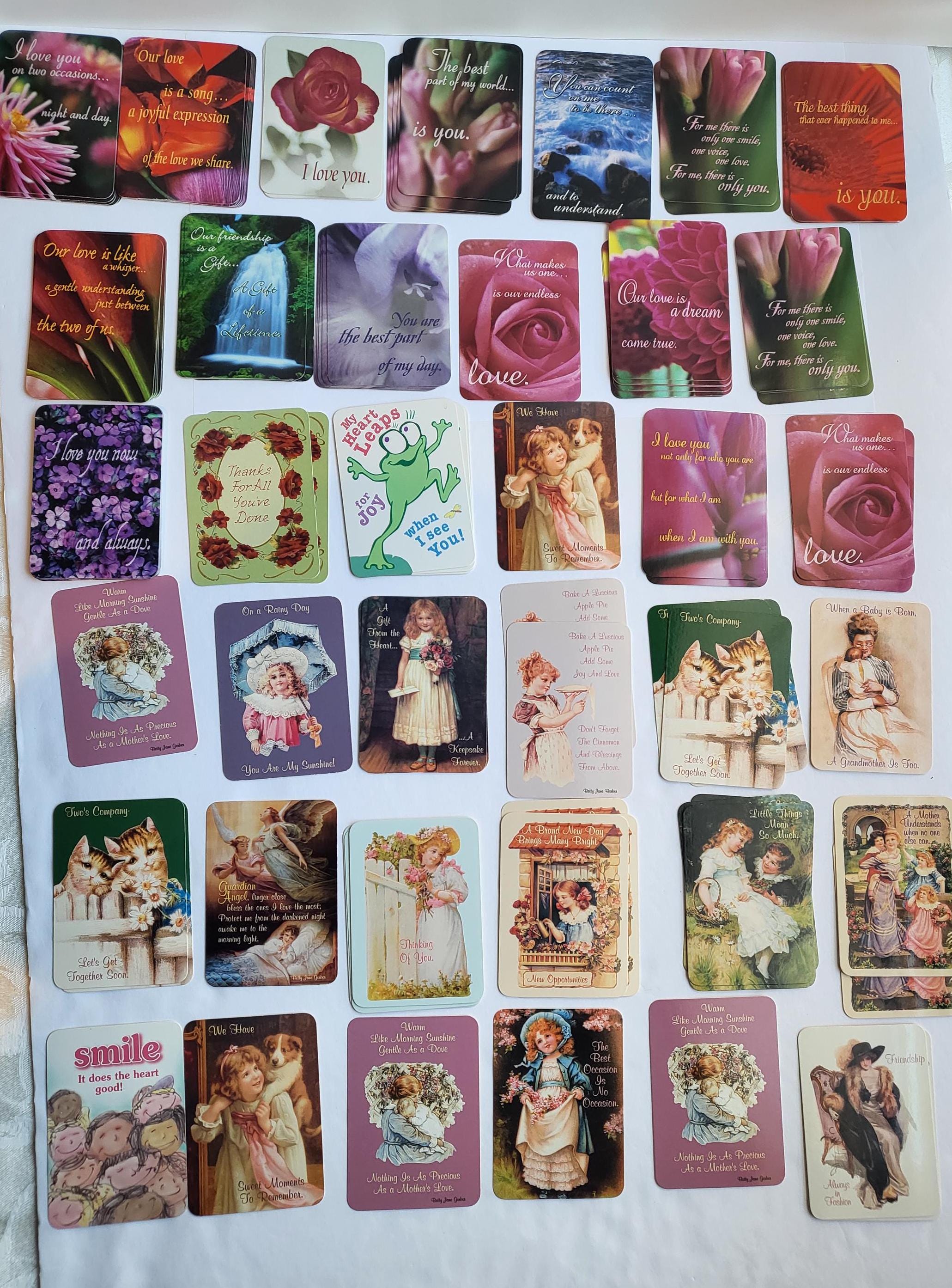 ヴィンテージ ビクトリアンとラブ スタイルのギフト カード ロット