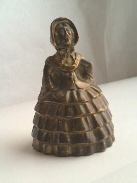 Brass Victorian Lady Southern Belle Brass Bell, Crinoline Bell, Victorian  Dinner Bell, Brass Crinoline Table Bell, #B535