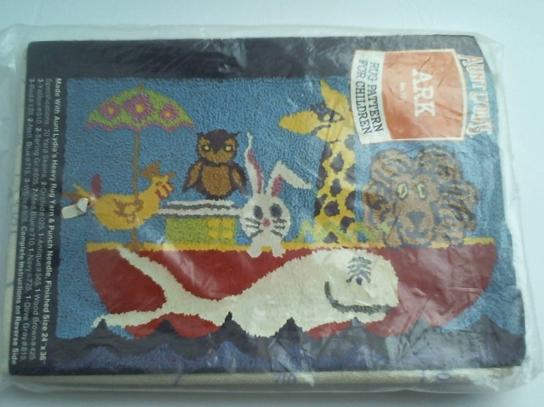 VINTAGE AUNT LYDIA'S ark Rug Pattern for Etsy