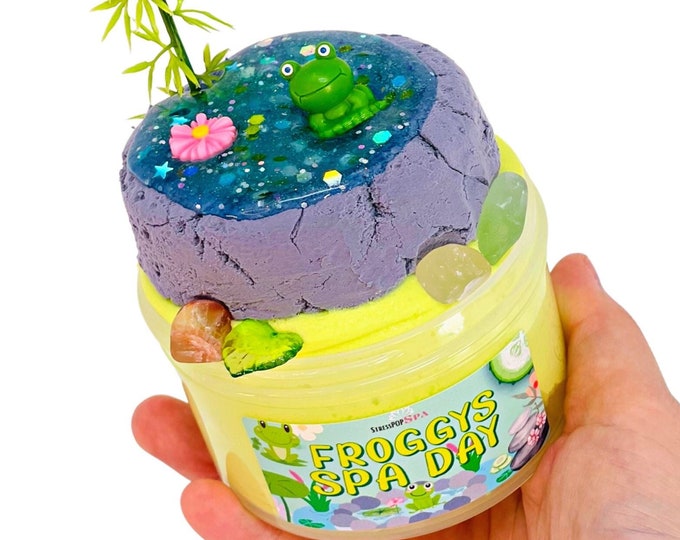 Froggy's Spa Day DIY Clay Slime Kit Scented Slime Frog Animal Water