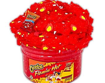 Flaming Hot CHEETOS Crunch Slime - ASMR Slime - TikTok Slime - Scented Slime - Stress Pop Slime