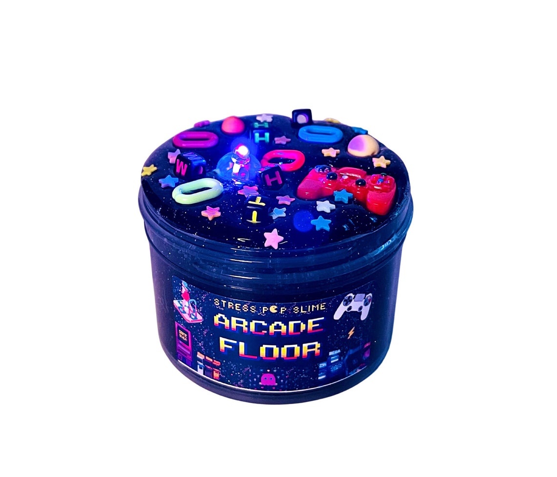 Arcade Floor Light up Scented Slime With Video Game Console Etsy