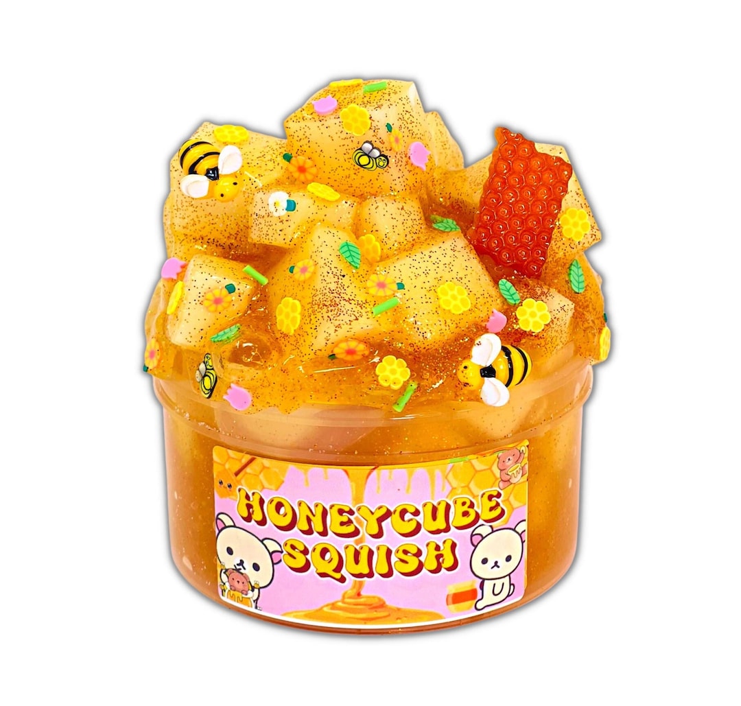 Honey Cube Squish Scented Slime Foam Cube ASMR Slime Etsy