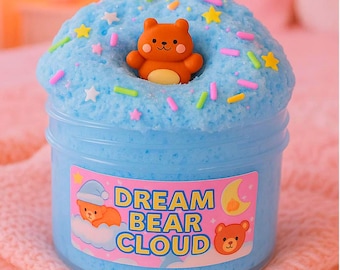 Dream Bear Cloud Slime: Vanilj-Lavendeldoft, Björnberlock