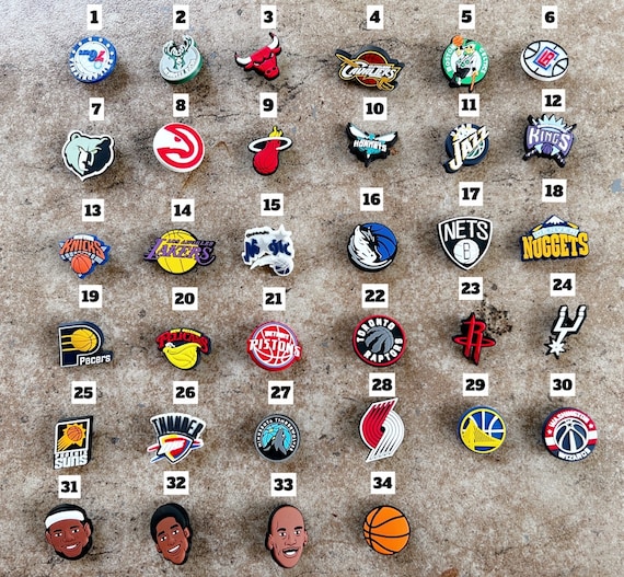 NBA Teams Croc Charms Football Croc Charms Croc Jibbitz 