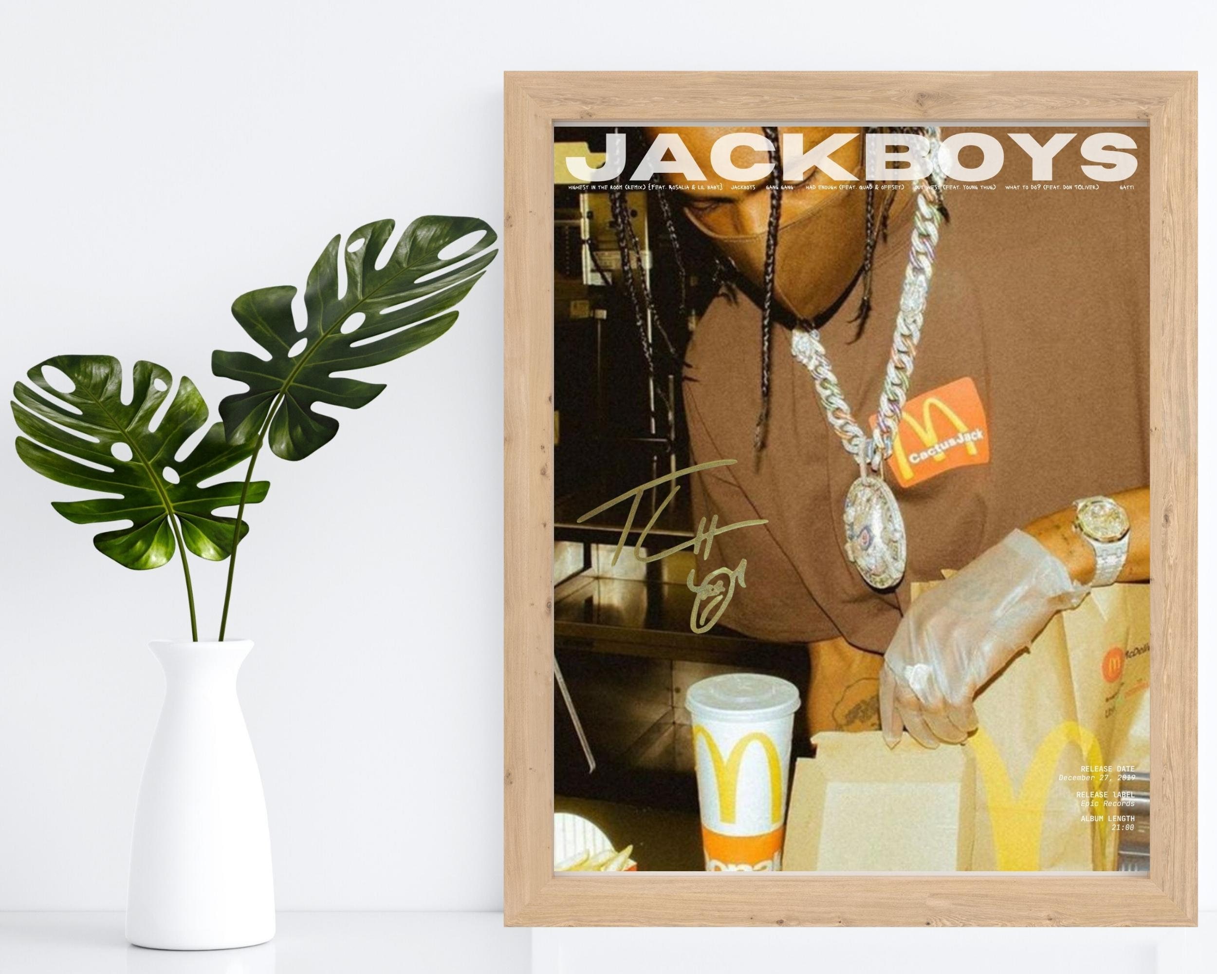 Travis Poster Scott JackBoys Album De Musique Rappeur Sur Toile