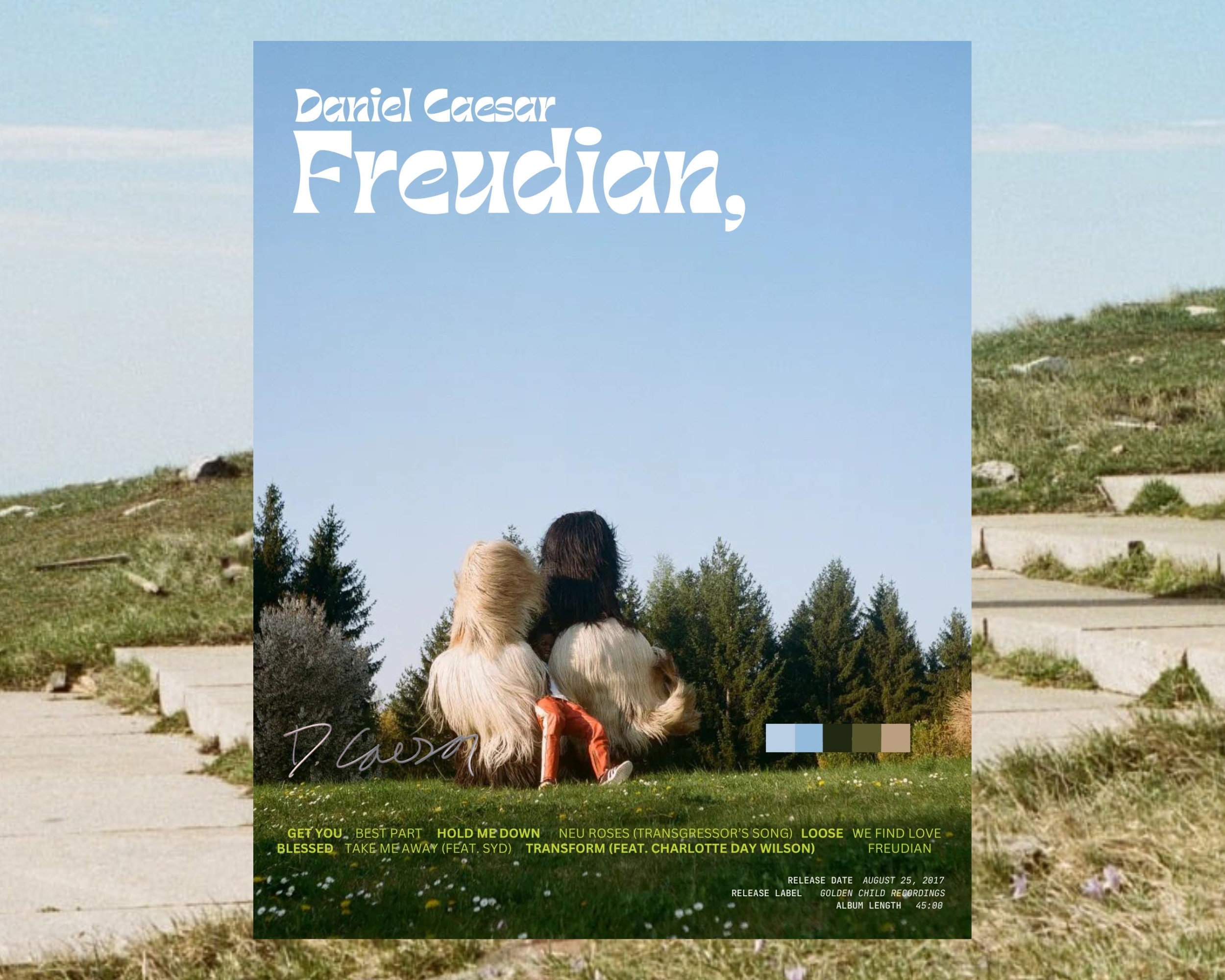 Daniel Caesar Freudian Album Cover Poster