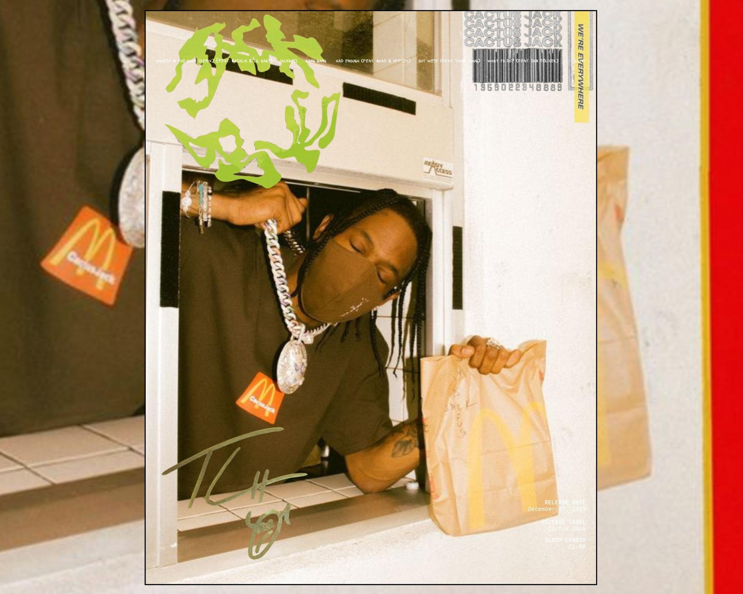 Affiche Toile Travis Scott Jackboys - Impression Haute Qualité 20x30 Cm, Décoration Murale Salon Chambre