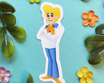 Fred Jones Sticker | Boy Detective Sticker | Mystery Gang | iphone laptop planner water bottle