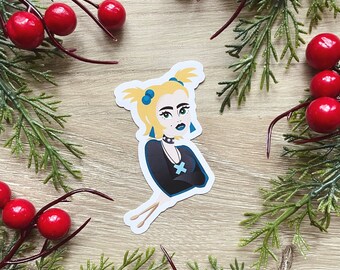 Dusk Goth Girl | Hex Girl Sticker | Mystery Gang | iphone laptop planner water bottle