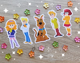 Detective Gang Collection (9 Stickers) | Classic TV Show | iphone laptop planner water bottle