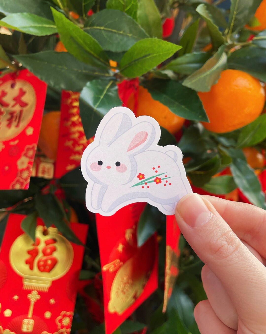 Year of the Rabbit Sticker | Bunny Sticker | Zodiac Animal Sticker ...