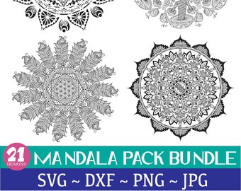 Mandala Svg Bundle, Zentangle Svg, Large Mandala PNG, Mandala Clipart, Mandala Vector,  Mandala, Mandala Flower, Svg, Png, Large Mandala