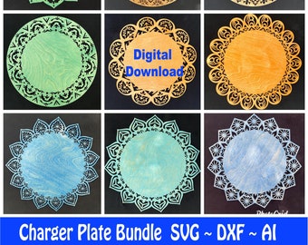 Carregador de casamento SVG, decoração de mesa, configuração de festa, mesa de casamento, configuração de casamento, decoração de festa, Glowforge, corte a laser