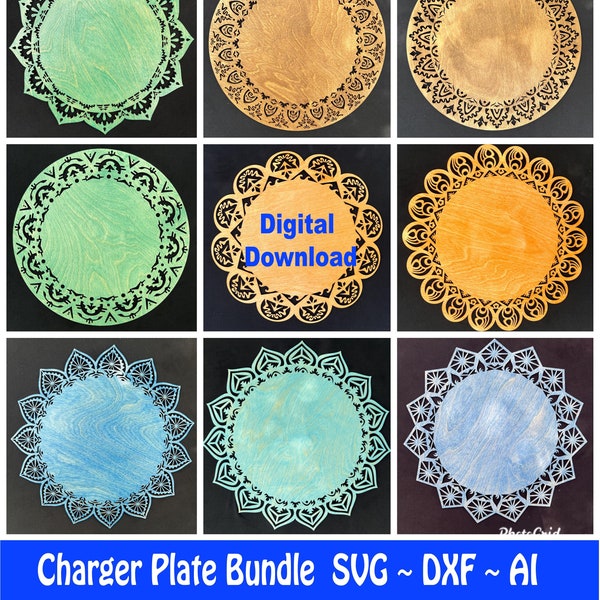 Laser Cut Charger Plates Etsy
