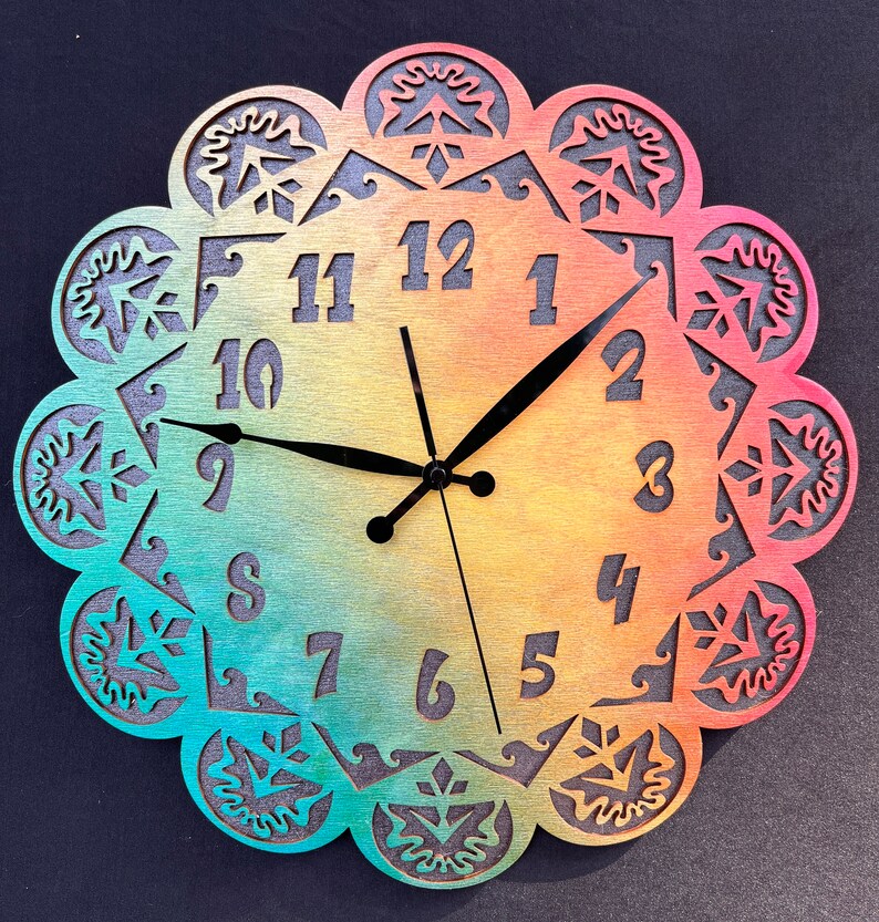 Layered Wall Clock Svg Bundle, Mandala Laser Cut Dxf Files, Cricut Svg
