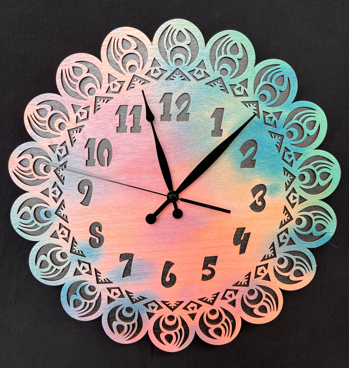 Layered Wall Clock Svg Bundle, Mandala Laser Cut Dxf Files, Cricut Svg
