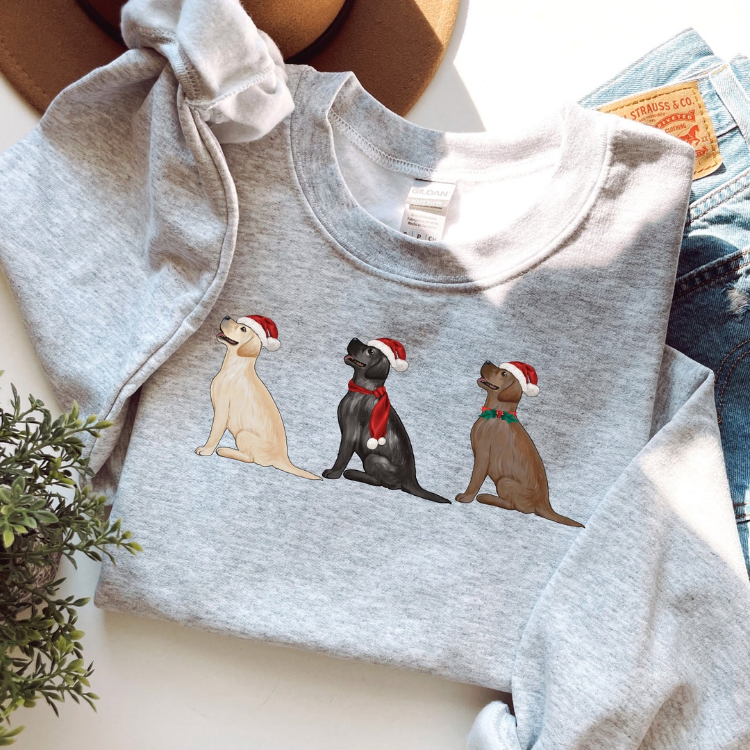 Christmas Lab Sweatshirt Pet Lover Sweatshirt Dog Sweatshirt Christmas