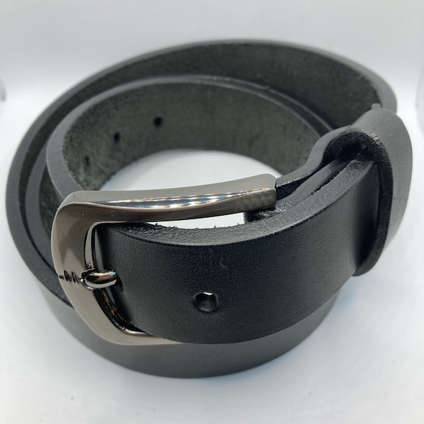 Made in Usa Mens Leather Dress Belt Etsy