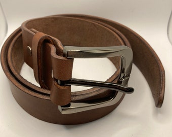 Cinturón de cuero para hombre, Cinturón de cuero marrón, Cinturón de trabajo para hombre, Cinturón resistente para hombre, Cinturón de trabajo de cuero, Cinturón de vestir marrón para hombre, Hecho en EE. UU.