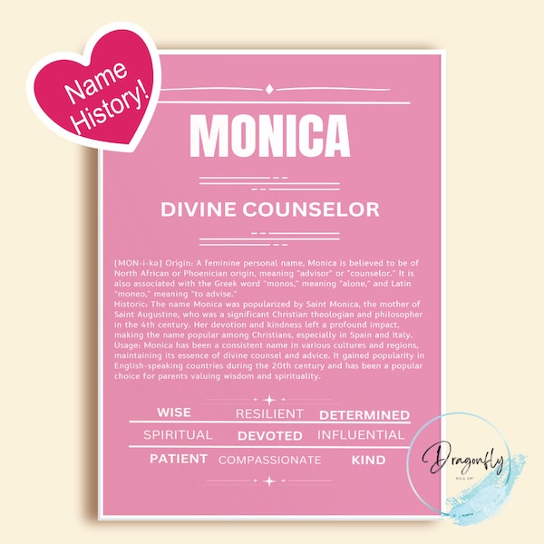 Name Meaning Sign Etsy