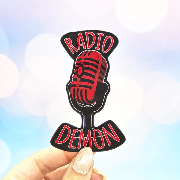Radio Demon Sticker - Alastor, Creepy Goth Vibes, Demonic Has-Been, Hazbin Hotel, Hell