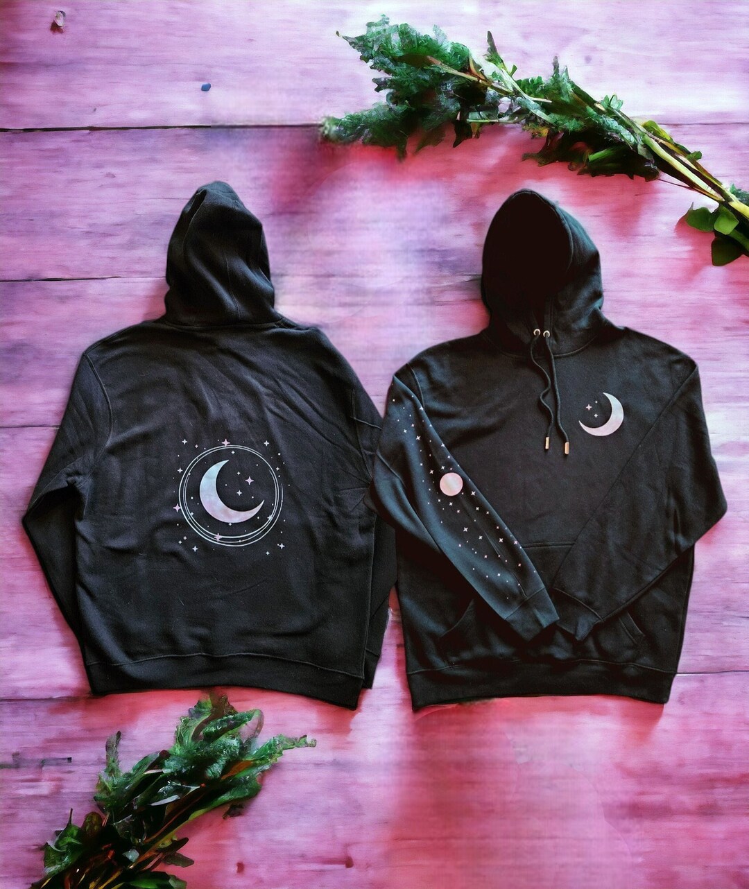 Luna Galaxy Space Women's Zip Up Hoodie