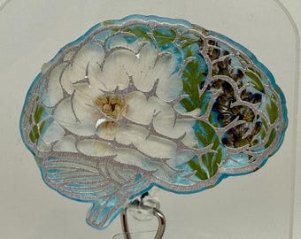 Floral Brain Badge Reel
