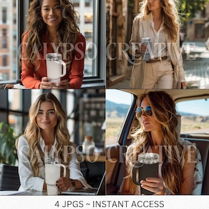 Tazza da viaggio Polar Camel Modello Mockup Bundle POD Tumbler Mock Accesso immediato Business Tazza da caffè da 40 once Primo piano Mock Up Stampa su richiesta Mock Up