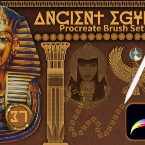 Egyptian Procreate Brushes Procreate Brush Set Ancient Egyptian Pattern Brush set Classic Culture Brush Set Pharaoh Cleopatra Brushes