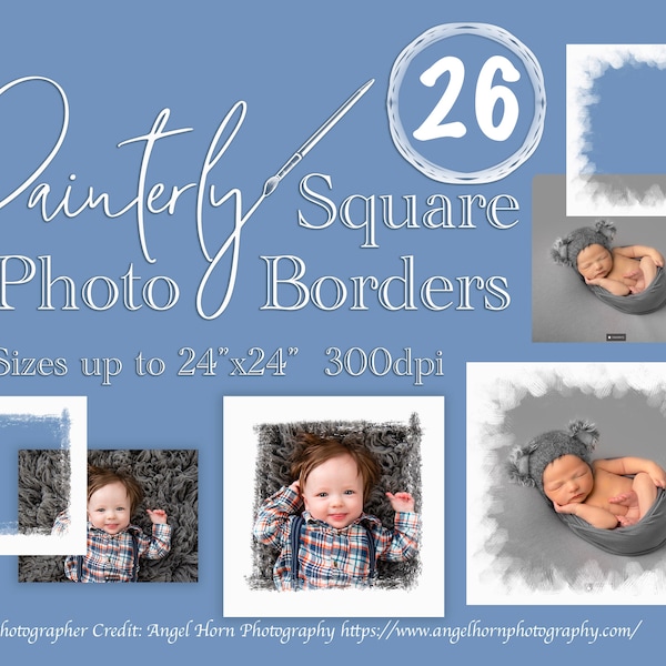 Artistic Photo Borders, Photo Frames, Pretty Photo Enhancement, Wedding Borders, Baby Photo Frames