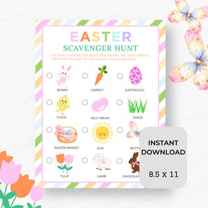 Easter Party Games, Game Printable, Printable Easter, Kids Easter Games, Classroom Games, Games For Adults, Easter Scavenger Games