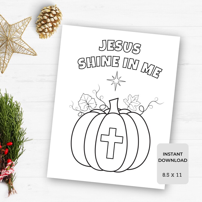 Sunday School Activities, Jesus Shine in Me Coloring Page, Church ...
