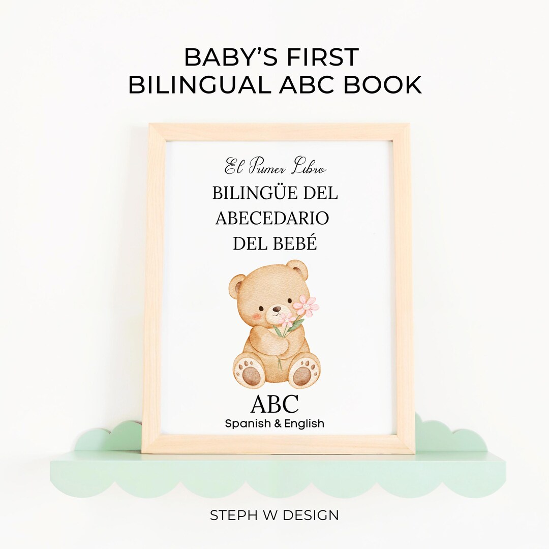 Bilingual Spanish English ABC Book, Baby's First Coloring ABC Book ...