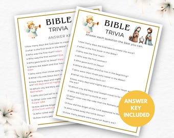 Church Games | Youth Group Game | Bible Trivia | Bible Feud Game | Trivia Questions | Christian Printables | Church Activity Sheet