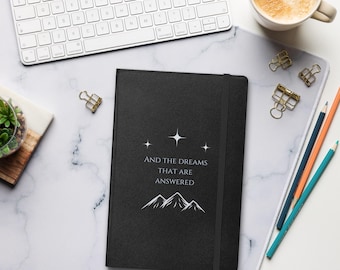 ACOTAR Quote "Stars Who Listen" Hardcover bound notebook