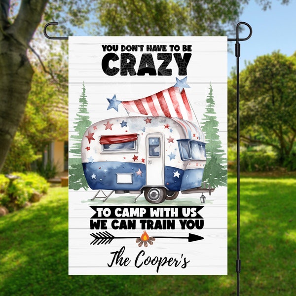 Funny Camp Flags Etsy