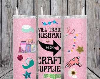 20 oz. Skinny Tumbler, Sublimation Design Template, Straight Wrapped Design, Digital Download, Funny Crafter