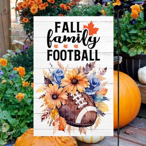 12x18 Garden Flag Sublimation Design, Welcome Flag, Fall, Family, Football, Fall Garden Flag, Digital Design, PNG